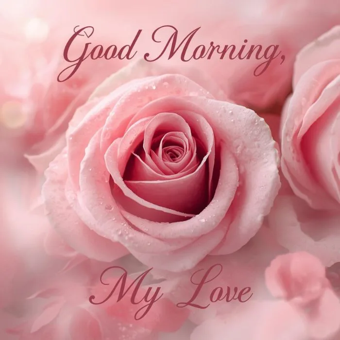 Rose Romantic Good Morning