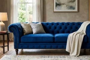 Blue Velvet Sofa How to Style It in Modern Living Rooms (2026 Guide)