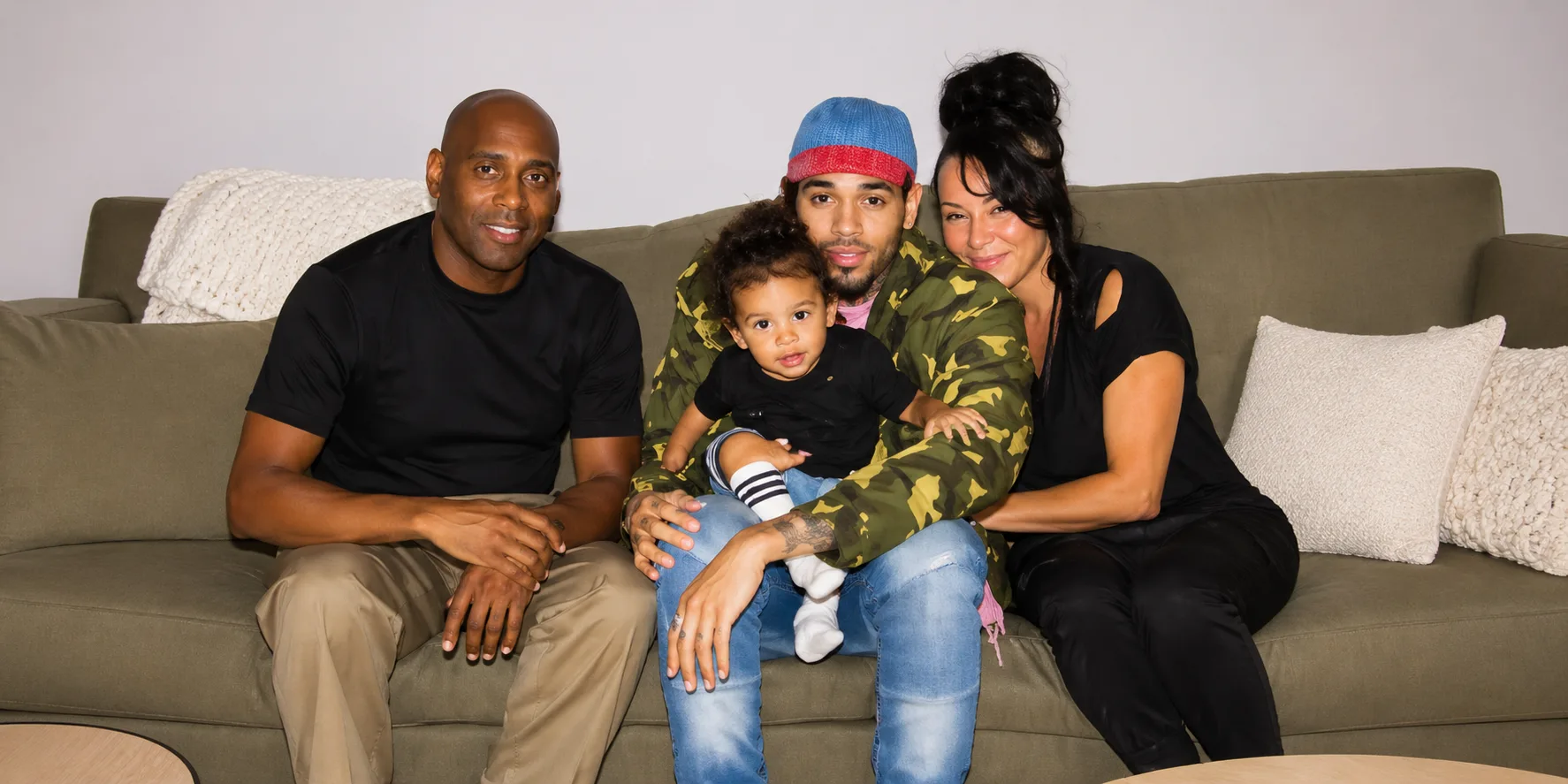His Children Lytrell and Chris Brown