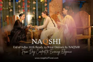 Eid ul Adha 2026 Ready to Wear Dresses by NAQSHI – From Day Comfort to Evening Elegance