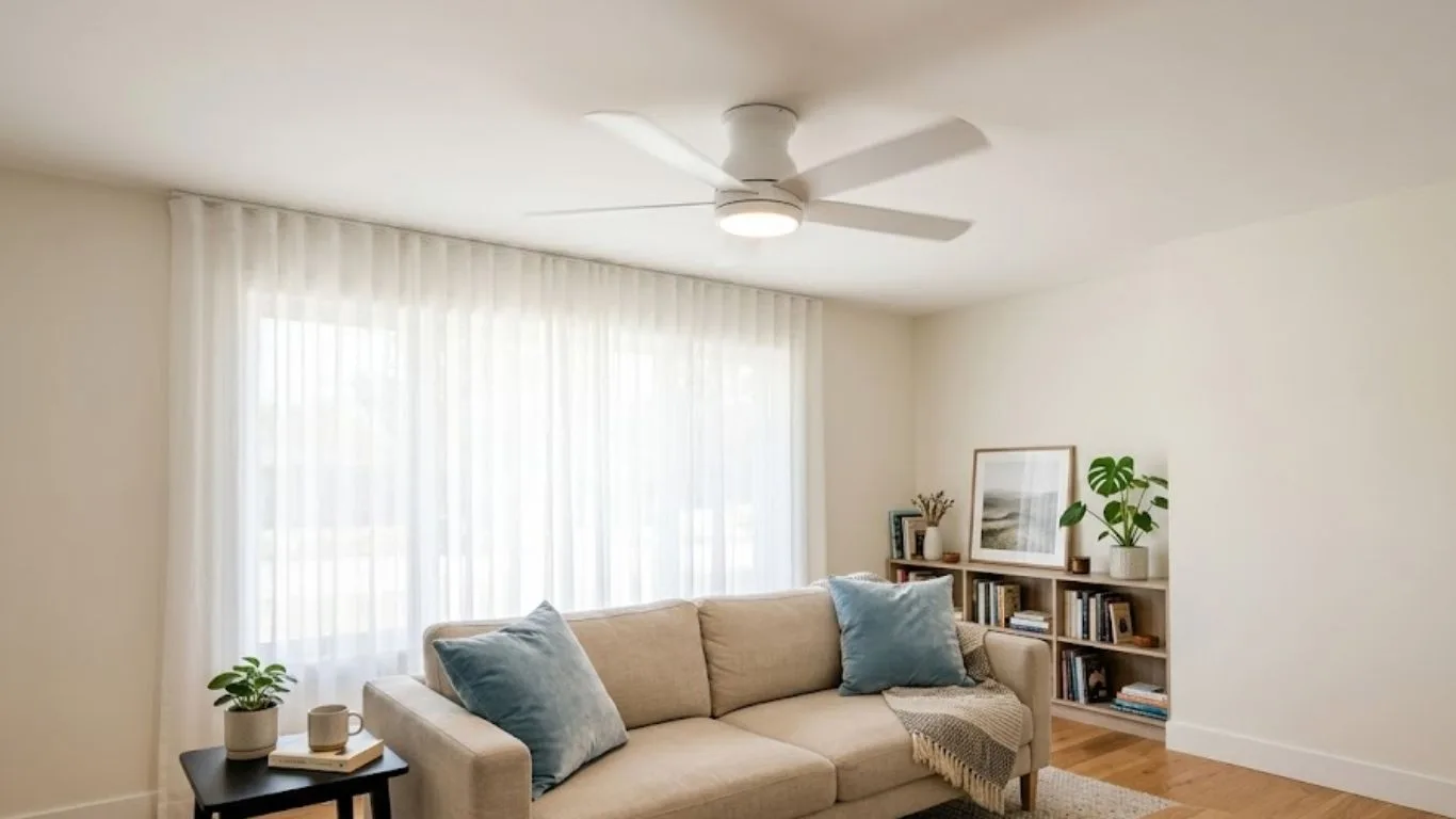 white ceiling fan