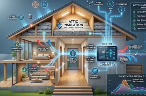 The Impact of Attic Insulation on Smart Home Energy Management Systems