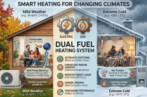 Why Dual Fuel Heating Systems Are Ideal for Homes with Changing Seasonal Temperatures